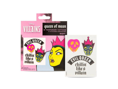 Disney Villains Queen Of Mean 8 Tatuajes Temporales 1un