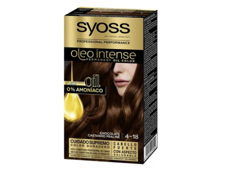 Syoss Oleo Intense Permanent Hair Color 4-18 Chocolate