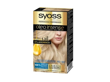 Syoss Oleo Intense Permanent Hair Color 10-50 Light Ash Blonde
