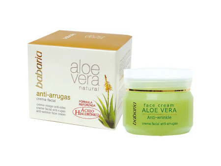 Babaria Natural Crème Faciale Anti Rides Aloe Vera 50ml