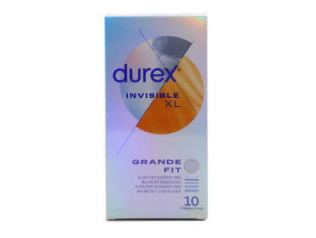Durex Invisible XL Ultra Thin Condoms 10 Unités