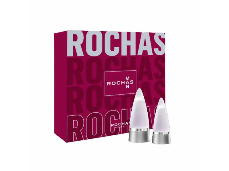  Rochas Man Eau De Toilette Vaporisateur 100ml Coffret 2 Produits