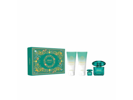 Versace Crystal Emerald Eau De Parfum Spray 90ml Coffret 4 Produits