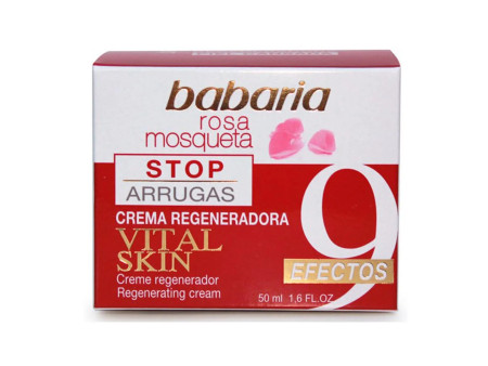 Babaria Rosa Mosqueta Vital Skin Crème Régénératrice Stop Rides 50ml