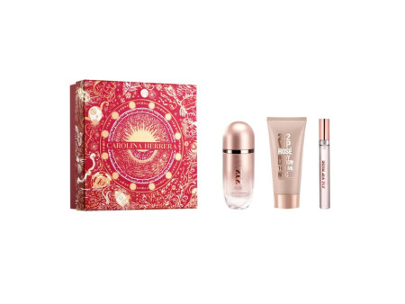 Carolina Herrera 212 Vip Rose Eau De Parfum Vaporisateur 80ml Coffret 3 Produits Christmas 2023