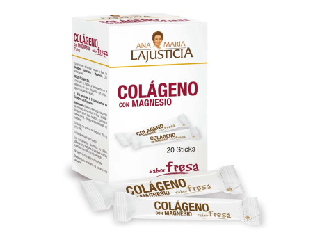 Ana María Lajusticia Colageno Con Magnesio Sabor Fresa 20stick 4g