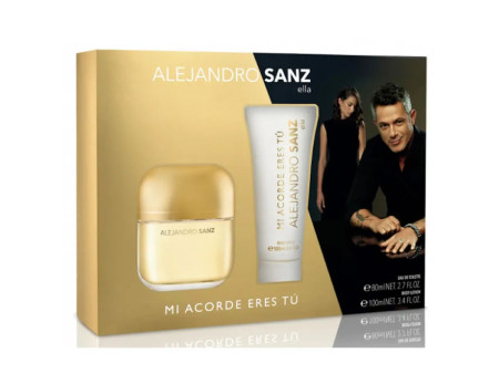 Alejandro Sanz Mi Acorde Eres Tu Eau De Toilette Vaporisateur 100ml Coffret 2 Produits