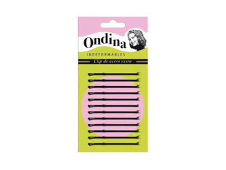 Eurostil Bola Negro Negro Clips Ondina 70mm Carton 1un