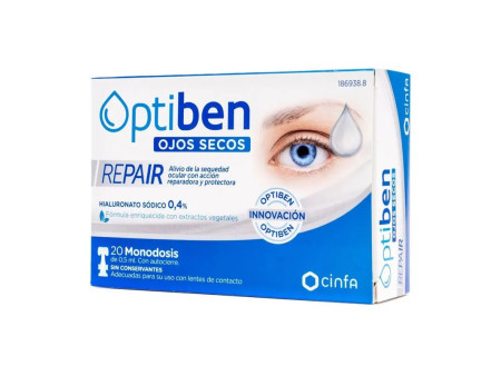 Optiben Réparation Yeux Secs 20 Unidoses