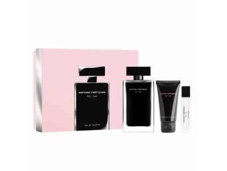 Narciso Rodriguez For Her Eau De Toilette Spray 100ml Coffret 3 Produits