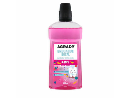 Agrado Mouthwash Kids Strawberry 500ml