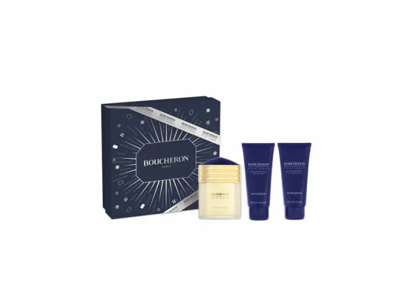 Boucheron Homme Eau De Parfum Vaporisateur 100ml Coffret 3 Produits