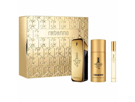 Paco Rabanne 1 Million Eau De Toilette Vaporisateur 100ml Coffret 3 Produits