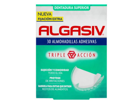 Algasiv Adhésifs Pour Prothèses Dentaires 30 Coussinets Supérieurs