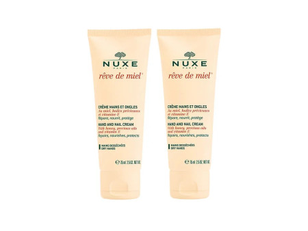 Nuxe Rêve De Miel Crème Mains Et Ongles 2x50ml
