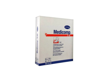 Hartmann Medicomp Stérile Gaze 10x10cm 10x2 Unités 