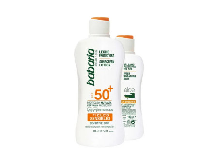 Babaria Sun Sunscreen Lotion Spf50 Plus 200ml Coffret 2 Produits