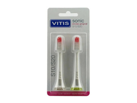 Vitis Spare Part Electric Toothbrush For Delicate Gums 2 Units