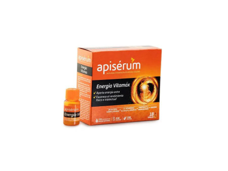 Apisérum Apiserum Energia Vitamax 18 Flacons