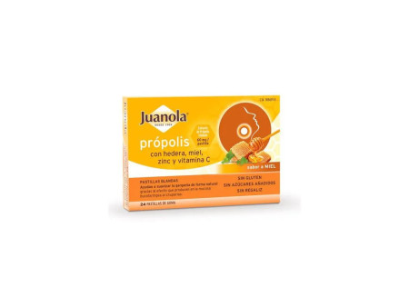 Juanola Própolis Hedera Sabor Miel 24 Pastillas