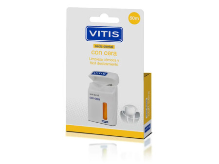 Vitis Fil Dentaire Avec Cire 50mts