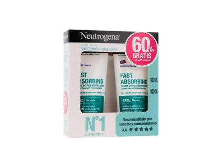 Neutrogena Crème Pour Les Pieds Á Absorption Immédiate 2x100ml