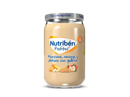 Nutribén Pomme, Orange, Banane, et Biscuits Potito 235g 