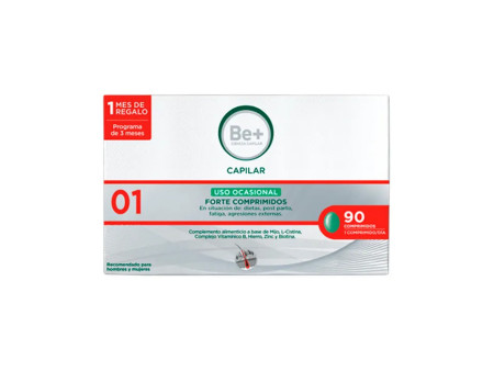 Be+ Capillaire Usage Occasionnel Forte 90 comprimés 