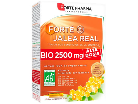 Forté Pharma Gelée Royale Bio 2500mg 20 Ampoules 