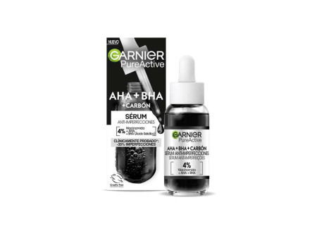 Garnier Pure Active Aha Bha Carbón Sérum Anti-Imperfecciones 30ml