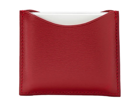 La Bouche Rouge Red Leather Compact Case