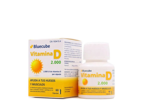 Bluecube Vitamine D 2000 60 Capsules