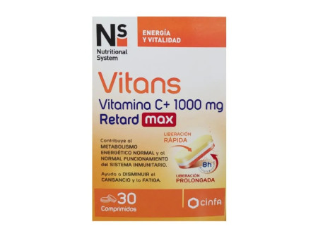 NS Vitans Vitamin C+ 1000Mg Retard Max 30 Comp