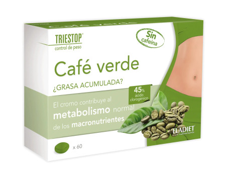 Eladiet Triestop Cafe Verde Sin Cafeina 60 Comp