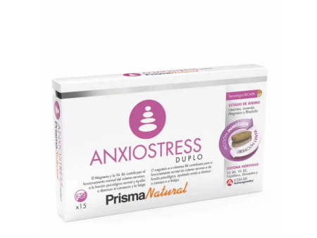 Prisma Natural Anxiostress Duplo 15 Bilayer Tablets