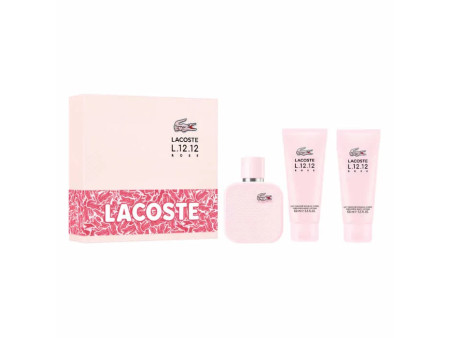 Lacoste L.12.12 Rose Eau De Parfum Vaporisateur 100ml Coffret 3 Produits