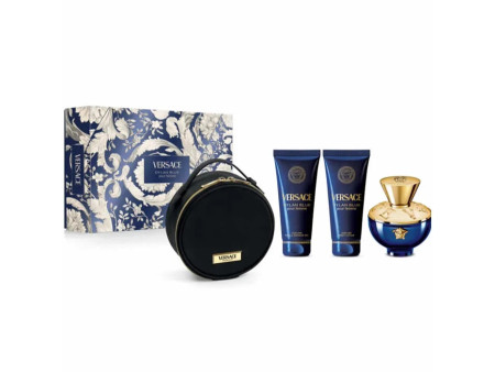 Versace Dylan Blue Pour Femme Eay De Parfum Vaporisateur 100ml Coffret 3 Produits