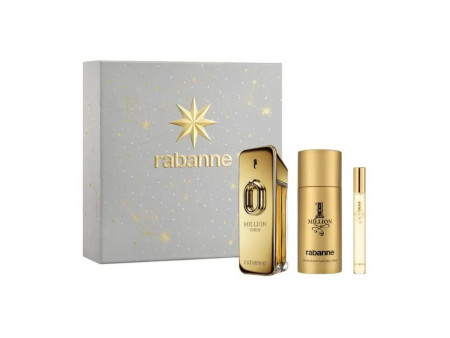 Rabanne Million Gold Eau de Parfum Intense Vaporisateur 100ml Coffret 3 Produits