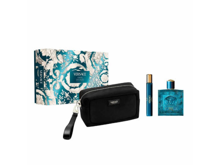 Versace Eros Eau De Parfum Spray 100ml Coffret 3 Produits