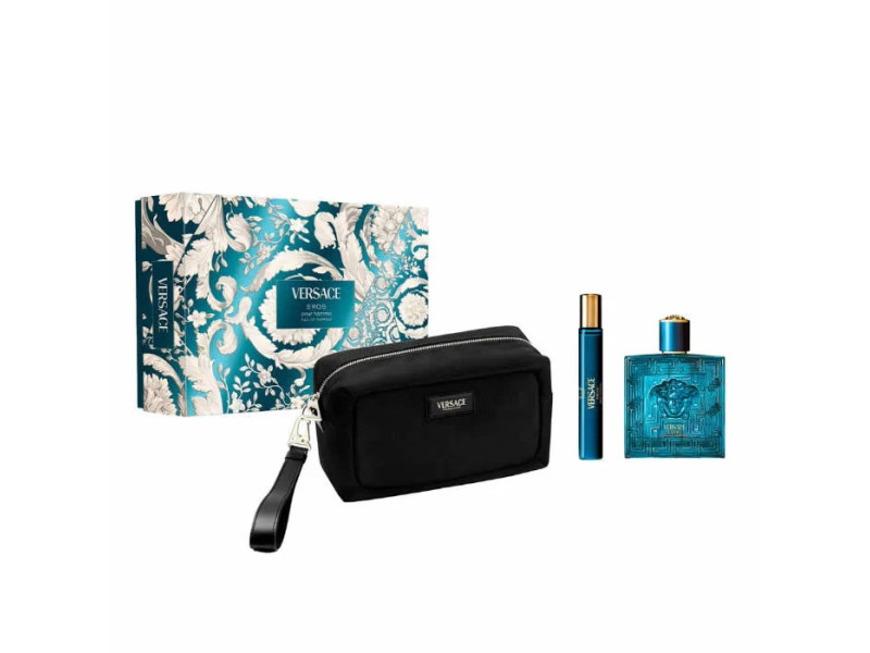 Versace Eros Eau De Parfum Spray 100ml Coffret 3 Produits