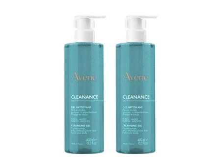 Avène Cleanance Duo Gel Nettoyant 2 x 400ml