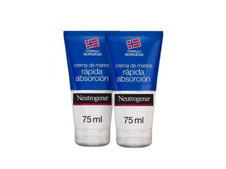 Neutrogena Duo Crème Pour Les Mains Absorption Rapide 2x75ml