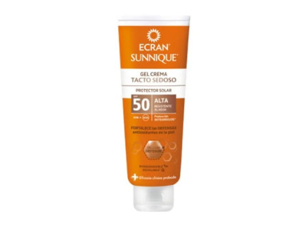 Ecran Sunnique Silky Touch Cream Gel Spf50 250ml