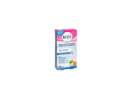 Veet Bandas De Cera Depilatorias Corporales Pure Piel Sensible 20