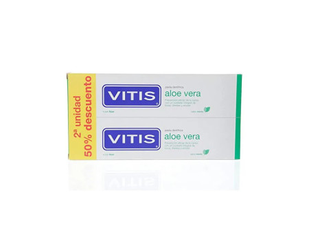 Vits Aloe Vera Dentifrice Goût Menthe 2x150ml